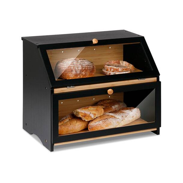 Foundry Select Bamboo Two Layer Bread Box With Drawer And Reviews Wayfair Canada 2750